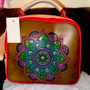 Small hand made backpack purse.